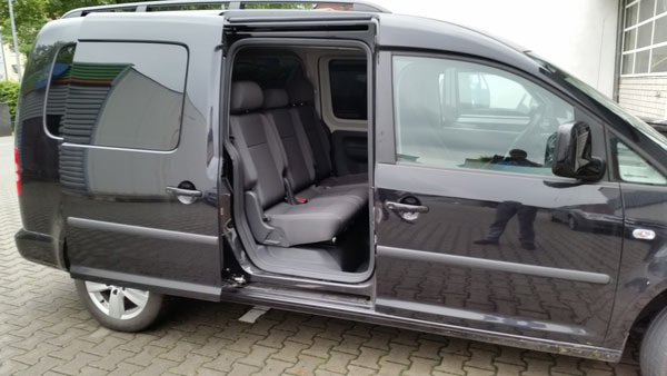 Passivfahrer im VW-Caddy