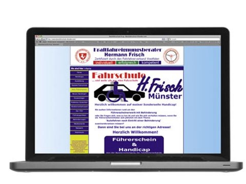Hompage der Fahrschule Frisch